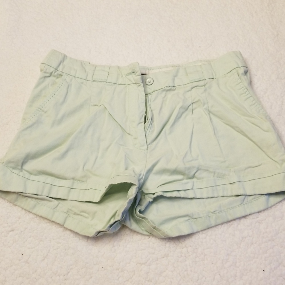 H&M mint green high waisted shorts